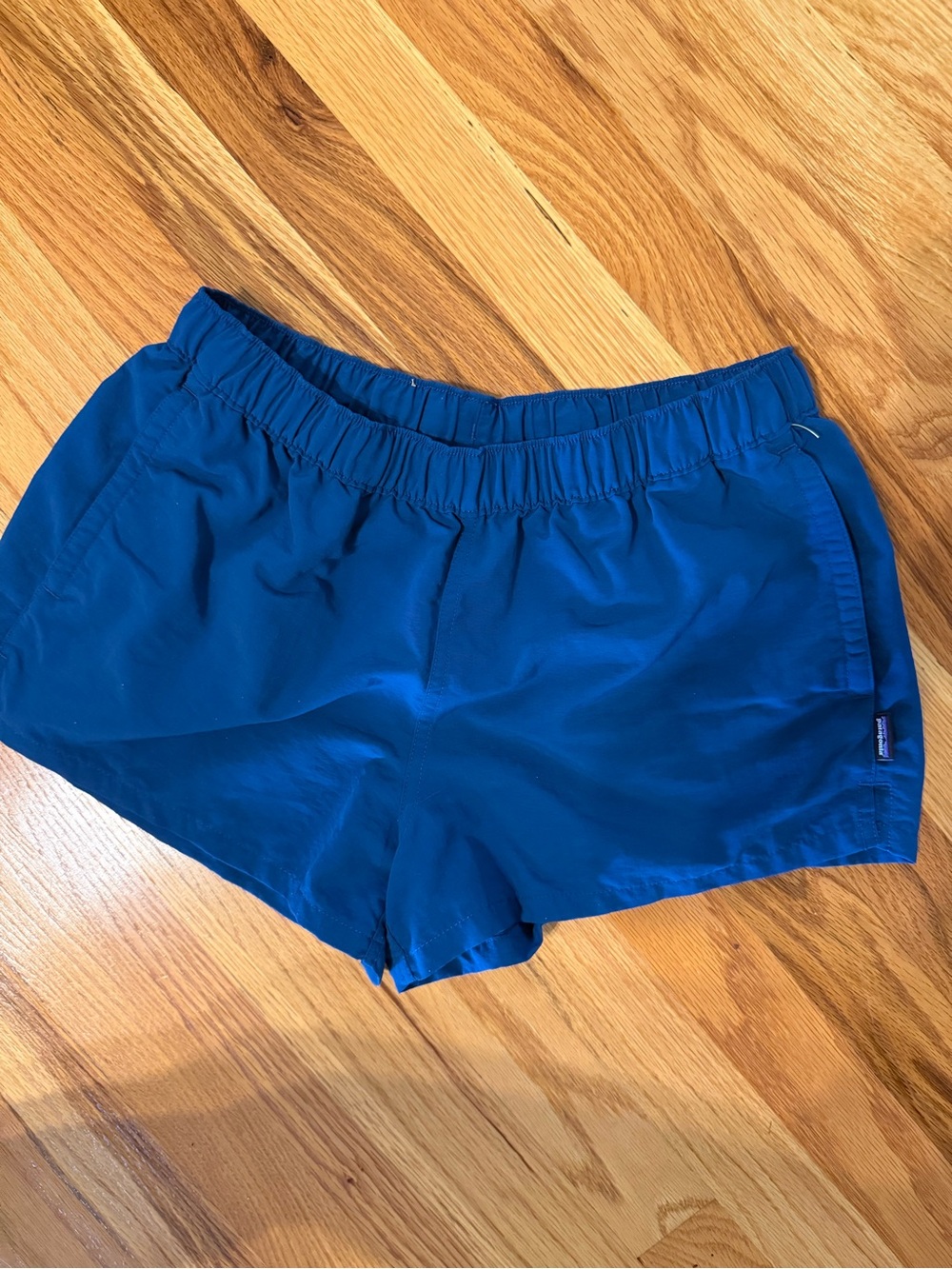Patagonia Women's Teal Elastic-Waist Athletic Shorts
